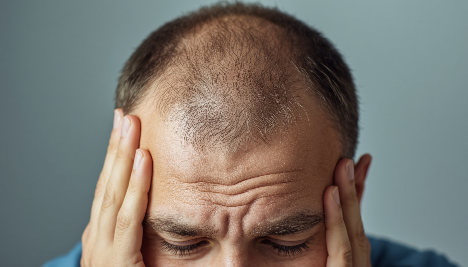 Man experiencing balding