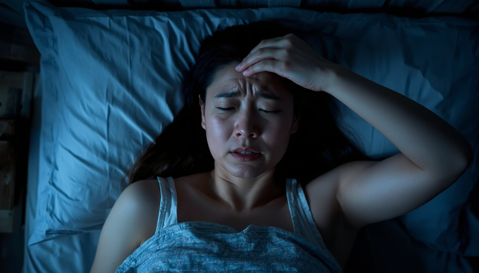 Woman experiencing menopausal symptoms