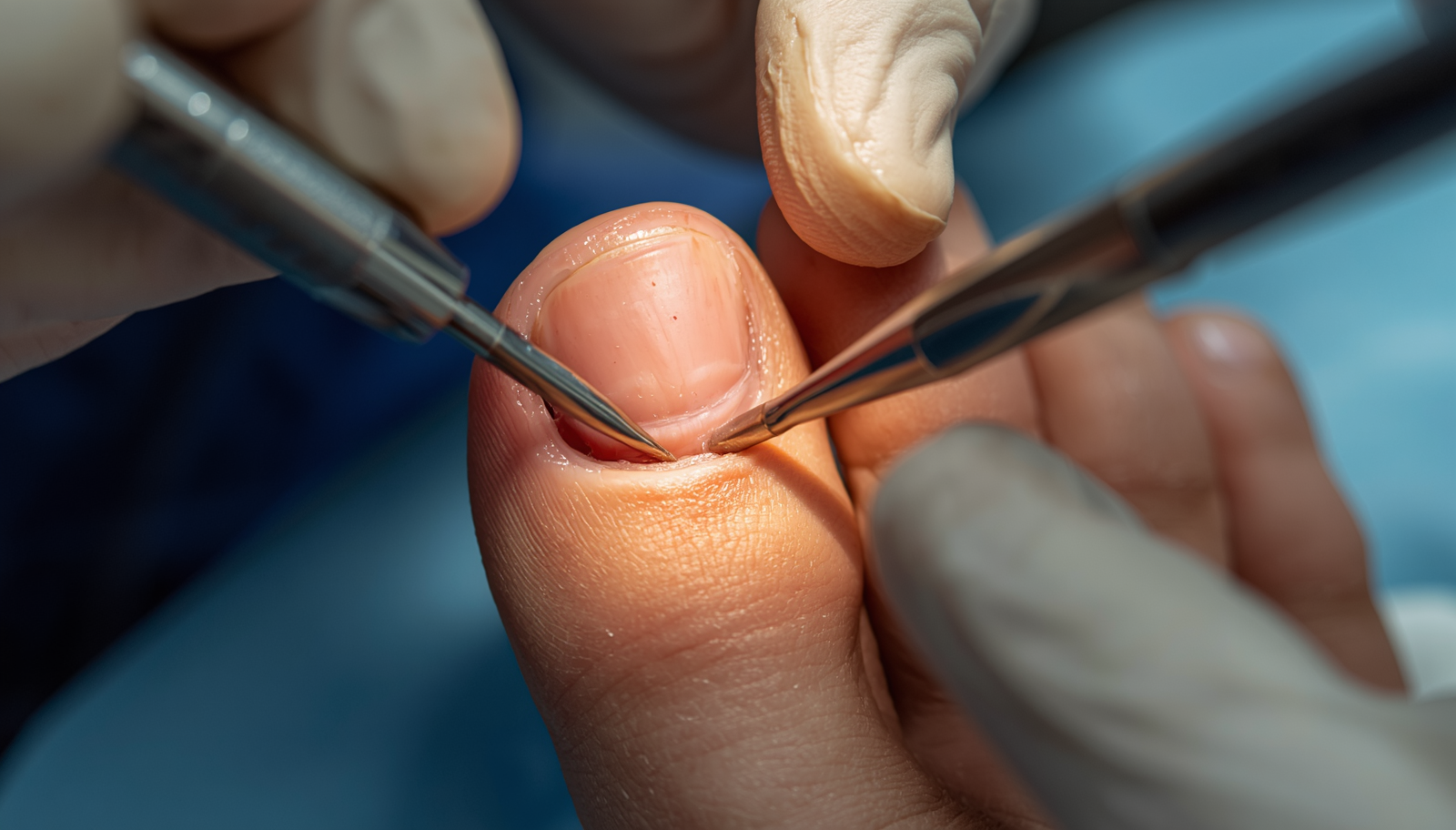 Nail surgery of big toe