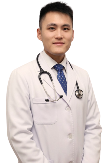 Doctor in white coat